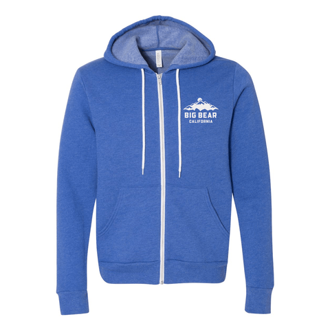 Big Bear Lake Mountain - Zip Up Hoodie - Wears The MountainSweaters/HoodiesPrint Melon Inc.
