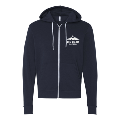 Big Bear Lake Mountain - Zip Up Hoodie - Wears The MountainSweaters/HoodiesPrint Melon Inc.