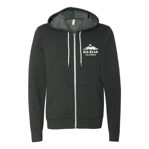 Big Bear Lake Mountain - Zip Up Hoodie - Wears The MountainSweaters/HoodiesPrint Melon Inc.