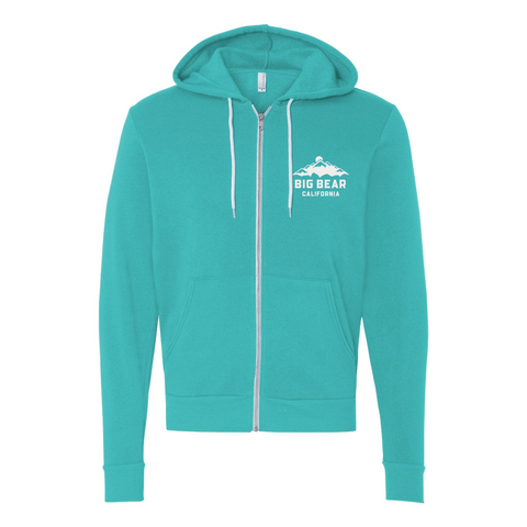 Big Bear Lake Mountain - Zip Up Hoodie - Wears The MountainSweaters/HoodiesPrint Melon Inc.