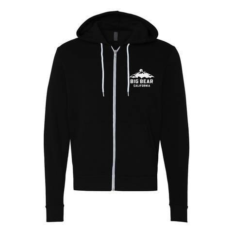 Big Bear Lake Mountain - Zip Up Hoodie - Wears The MountainSweaters/HoodiesPrint Melon Inc.