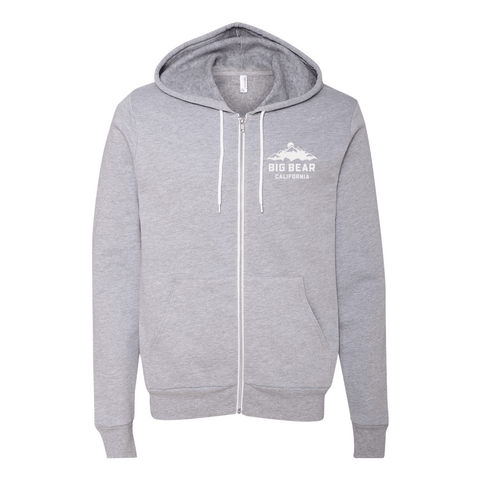 Big Bear Lake Mountain - Zip Up Hoodie - Wears The MountainSweaters/HoodiesPrint Melon Inc.