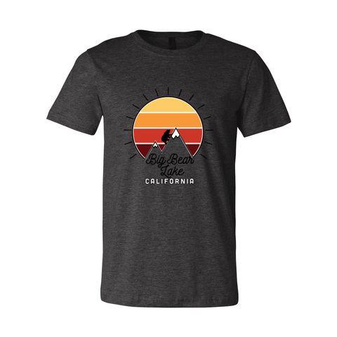 Big Bear Mountain Sunset - Unisex Jersey T - Wears The MountainT-ShirtsPrint Melon Inc.