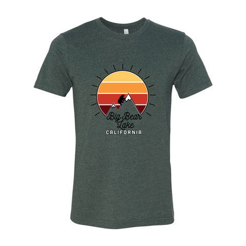 Big Bear Mountain Sunset - Unisex Jersey T - Wears The MountainT-ShirtsPrint Melon Inc.