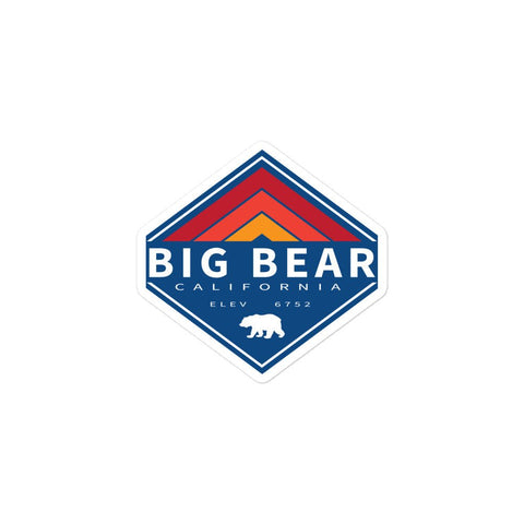 Big Bear Retro Diamond - Sticker - Wears The MountainStickersWears The Mountain