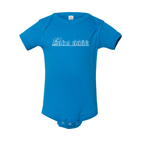 Big Bear Toy Train - Onesie - Wears The MountainKids/BabiesPrint Melon Inc.