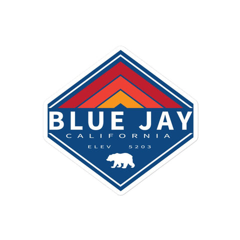 Blue Jay Retro Diamond - Sticker - Wears The MountainStickersWears The Mountain