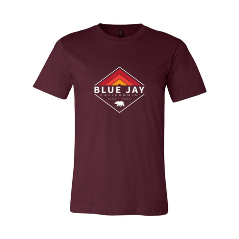 Blue Jay Retro Diamond - Unisex Jersey T - Wears The MountainT-ShirtsPrint Melon Inc.