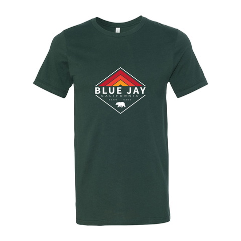 Blue Jay Retro Diamond - Unisex Jersey T - Wears The MountainT-ShirtsPrint Melon Inc.