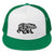 CA Block Letter Bear (Black) - Embroidered Trucker Hat - Wears The MountainHatPrintful