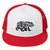 CA Block Letter Bear (Black) - Embroidered Trucker Hat - Wears The MountainHatPrintful