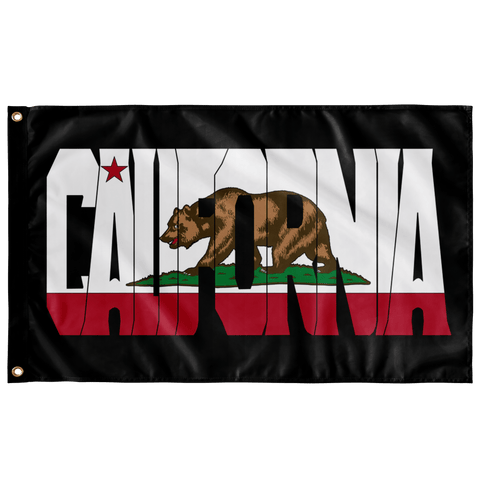 CA Block Letter Flag - Flag - Wears The Mountain