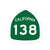 CA Highway 138 - Sticker - Wears The Mountain