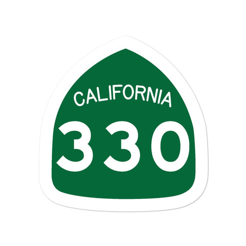 CA Highway 330 - Sticker - Wears The Mountain