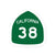 CA Highway 38 - Sticker - Wears The Mountain