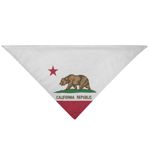 CA State Flag - Pet Bandana - Wears The Mountain