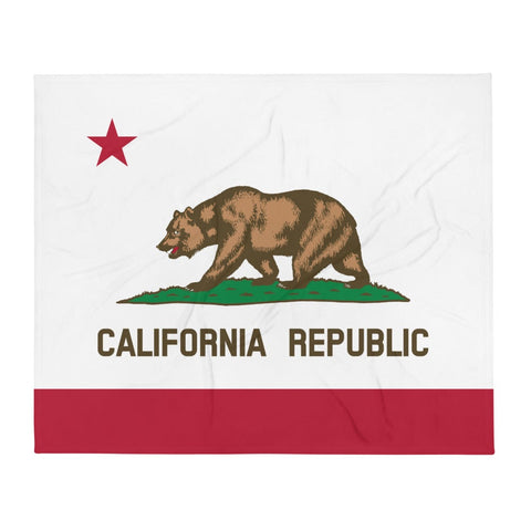 CA State Flag - Plush Blanket - Wears The Mountain