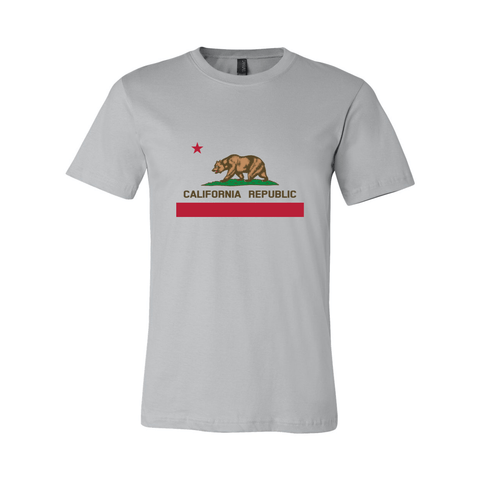 CA State Flag - Unisex Jersey T - Wears The Mountain