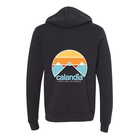 Calandia (double sided print) - Zip Up Hoodie - Wears The Mountain