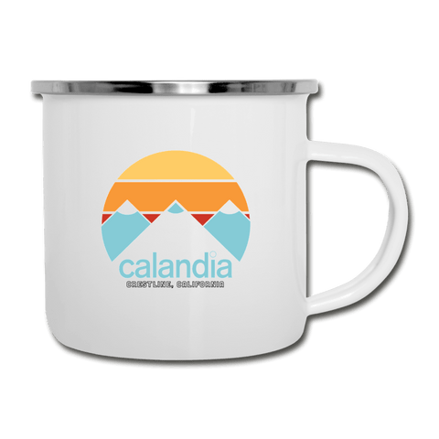 Calandia - Retro Enamel Camping Mug - Drinkware - Wears The Mountain