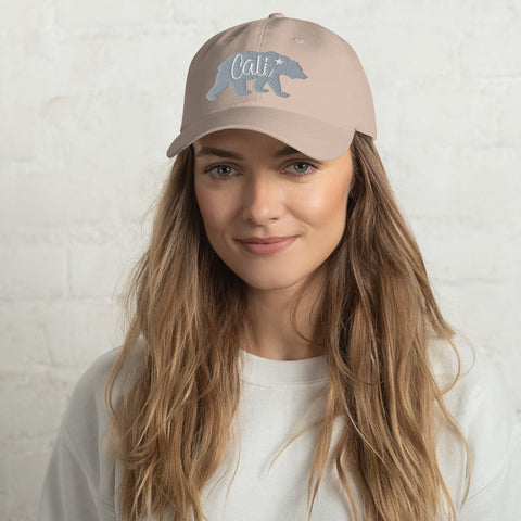 Cali Bear - Embroidered Adjustable Hat - Wears The Mountain