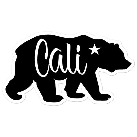 Cali Bear - Sticker - Wears The Mountain