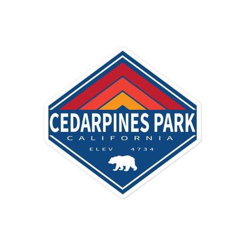 Cedarpines Park Retro Diamond - Sticker - Wears The MountainStickersWears The Mountain