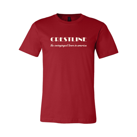 Crestline: The Swingingest Town - Premium Unisex Jersey T - Wears The MountainT-ShirtsPrint Melon Inc.