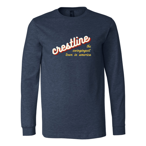 Crestline: The Swingingest Town - Premium Unisex Long Sleeve Jersey T - Wears The MountainLong SleevePrint Melon Inc.
