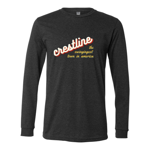 Crestline: The Swingingest Town - Premium Unisex Long Sleeve Jersey T - Wears The MountainLong SleevePrint Melon Inc.