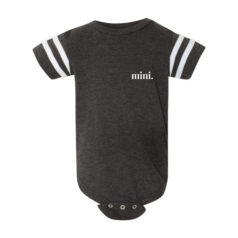 mini. - Football Sleeve Onesie