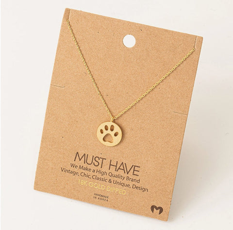Dog Paw - Necklace -  - Wears The Mountain
