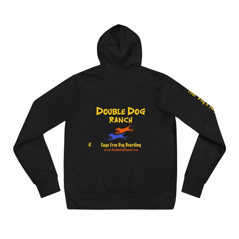Double Dog Ranch - Sponge Fleece Hooded Sweatshirt  (with sleeve print) -  - Wears The Mountain