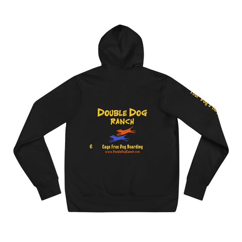 Double Dog Ranch - Sponge Fleece Hooded Sweatshirt  (with sleeve print) -  - Wears The Mountain