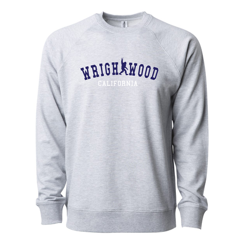 Wrightwood College Sasquatch - Lightweight Crewneck Sweatshirt