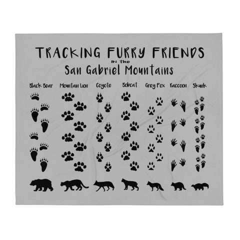 Furry Friends of the San Gabriel Mtns - Plush Blanket - Wears The Mountain