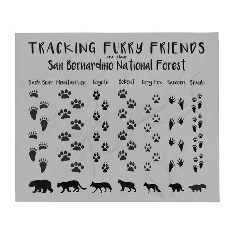 Furry Friends of the SB Forest - Plush Blanket - Wears The Mountain