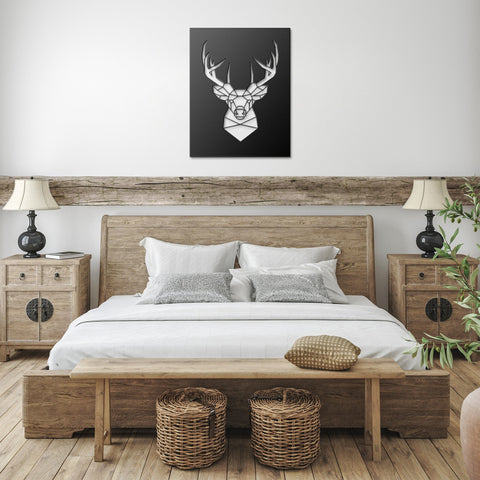 Geometric Deer - Metal Art - Wears The MountainWall Artteelaunch