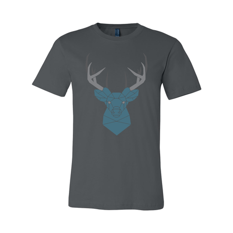 Geometric Deer - Unisex Jersey T - Wears The Mountain