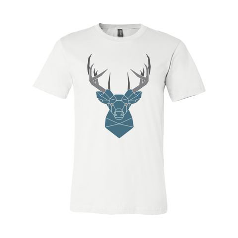 Geometric Deer - Unisex Jersey T - Wears The Mountain