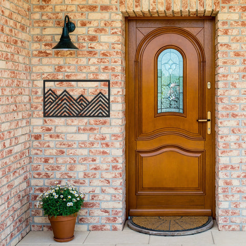 Geometric Mountain - Metal Art - Wears The MountainWall Artteelaunch