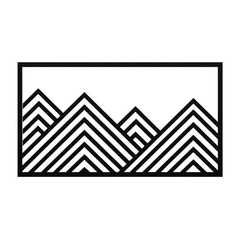 Geometric Mountain - Metal Art - Wears The MountainWall Artteelaunch