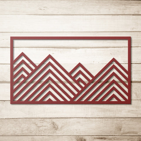 Geometric Mountain - Metal Art - Wears The MountainWall Artteelaunch