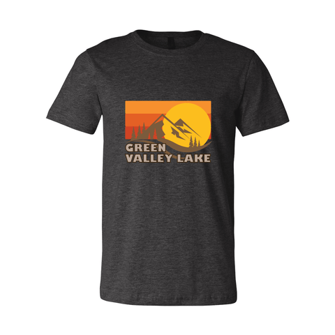 Green Valley Lake Fall Sunset - Unisex Jersey T - Wears The Mountain