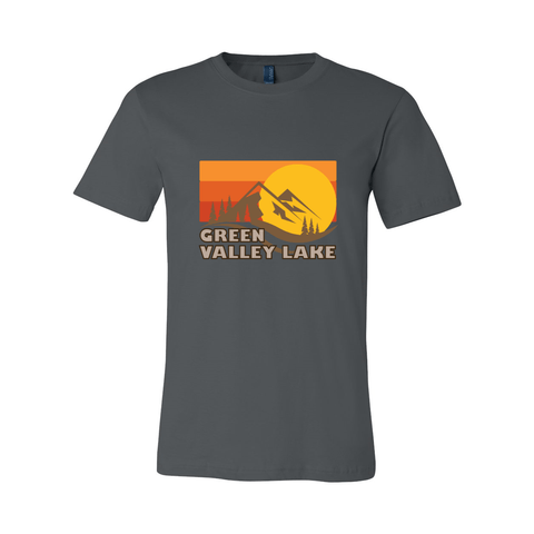Green Valley Lake Fall Sunset - Unisex Jersey T - Wears The Mountain