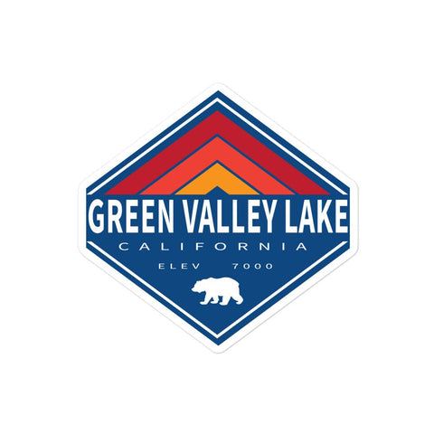 Green Valley Lake Retro Diamond - Sticker - Wears The MountainStickersWears The Mountain