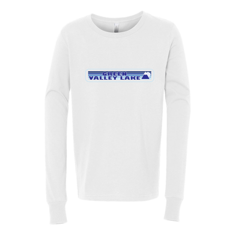 Green Valley Lake Winter Sunset - Youth Long Sleeve T - Wears The Mountain