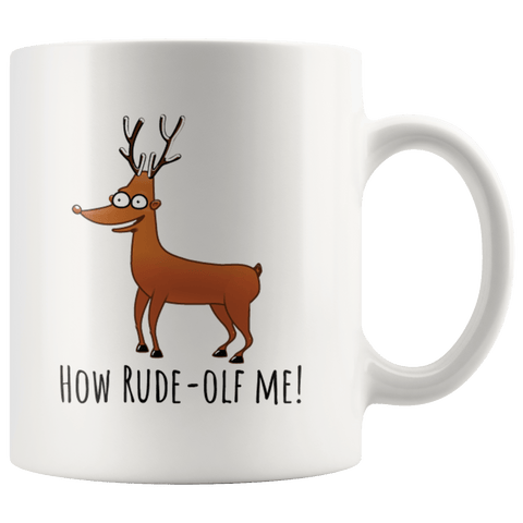 How Rude-olf Me! - Accent Coffee Mug - Wears The MountainDrinkwareteelaunch