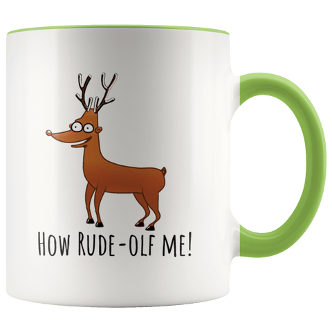 How Rude-olf Me! - Accent Coffee Mug - Wears The MountainDrinkwareteelaunch