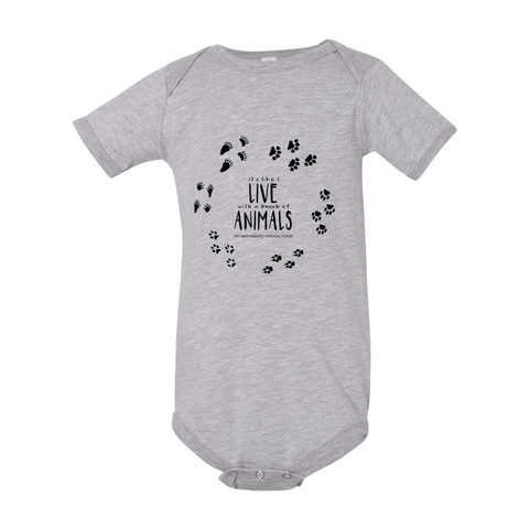 I Live with Animals - Onesie - Wears The Mountain